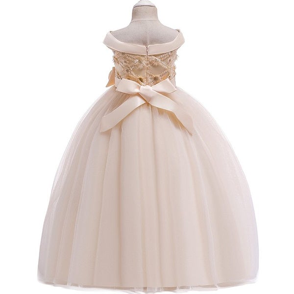 4-5-6-7-8-9-10 11-12-13-14y EXQUISITE Champagne -- dress Carousel 2