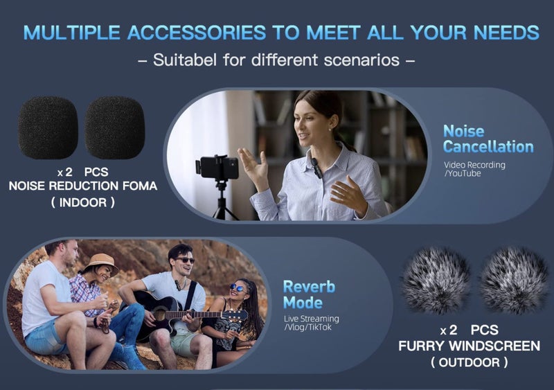 IPhone Lightning Lavalier Mic Fluffy Windshields | Free Shipping | Local Stock Carousel 11