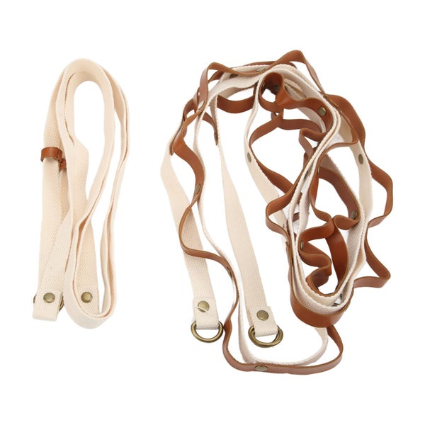 lengthened binding rope strap outdoor campsite storage strap camping leather Carousel 1