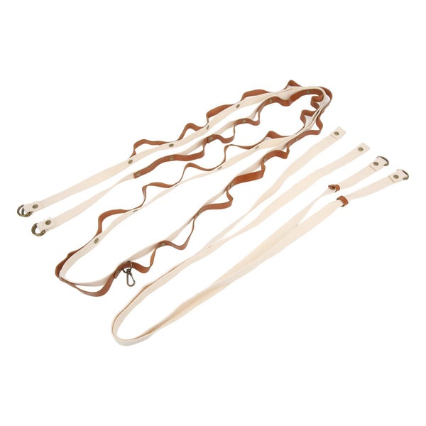 lengthened binding rope strap outdoor campsite storage strap camping leather Carousel 2