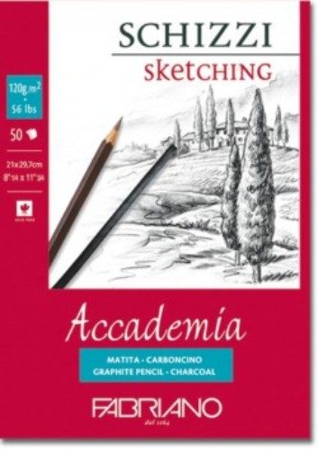 Sketch / Paper Pad - Accademia Pad A3 120gsm (50 Sheet) Carousel 1