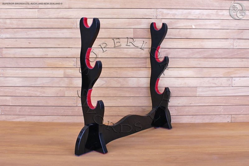 Sword Stand - High Gloss - Triple Tier Carousel 1