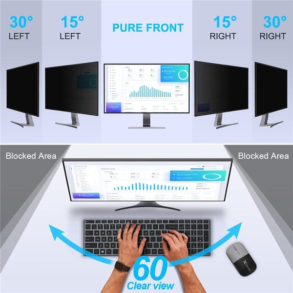 Axidi 21.5 Inch Computer Privacy Screen Filter for 16:9 Widescreen Desktop PC Carousel 2
