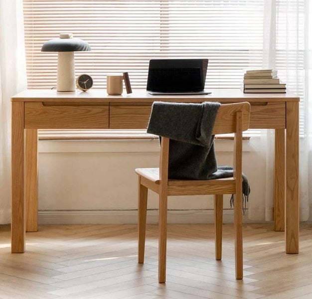 Humbie Solid Oak Study Desk 140CM(Oak Furniture Store) Carousel 2