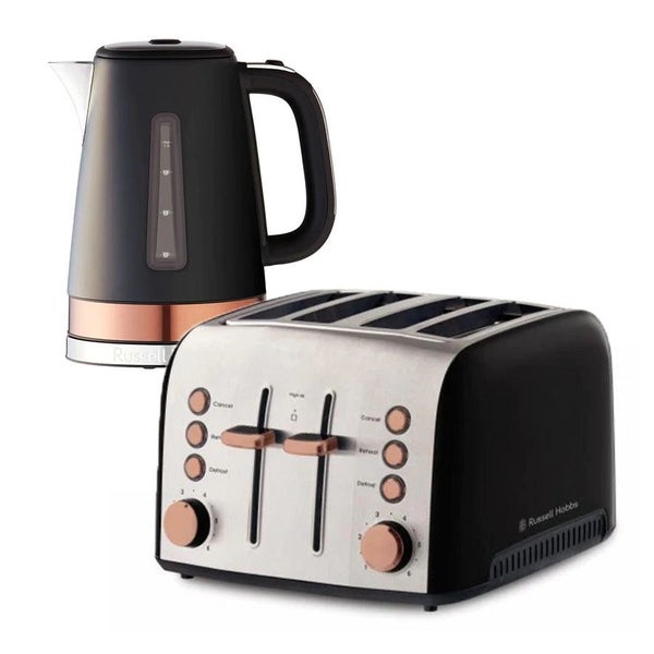 Russell Hobbs Brooklyn 4-Slice Toaster and Kettle Set - Carousel 1