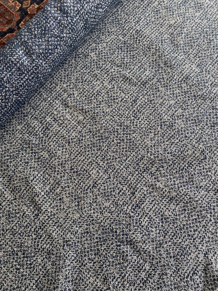 Navy Blue and white textured plain fabric Carousel 4