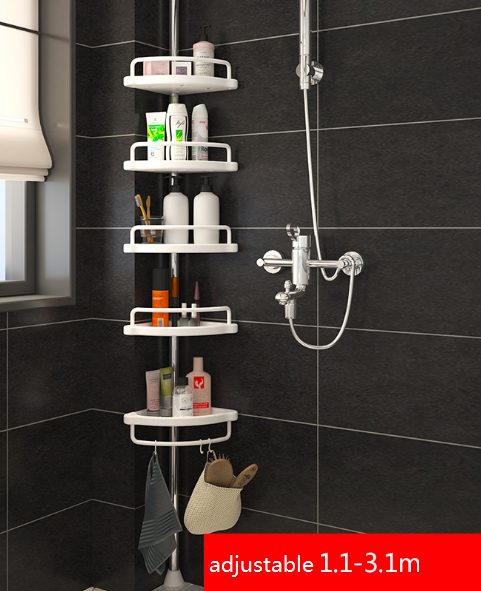 a Brand New Shower Shelf Corner Bath Room Corner Organization Carousel 1