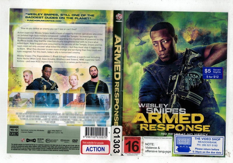 Armed Resonse, Westly Snipes63003978635137117