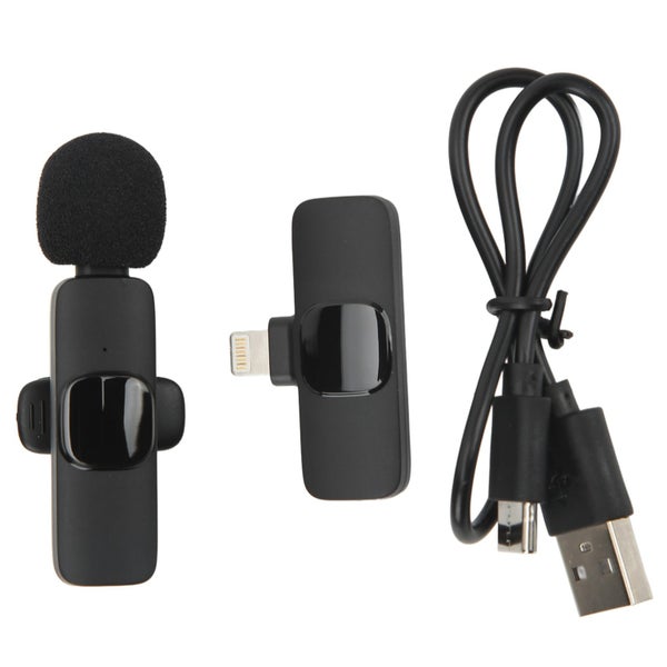 phone microfonoe Wireless Lavalier Microphone Intelligent Noise Cut Automatic Carousel 8