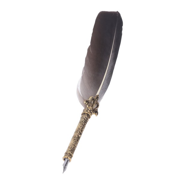 feather pen feather drawing pen retro feather pen old pen Quill Pen Zinc Alloy Carousel 2
