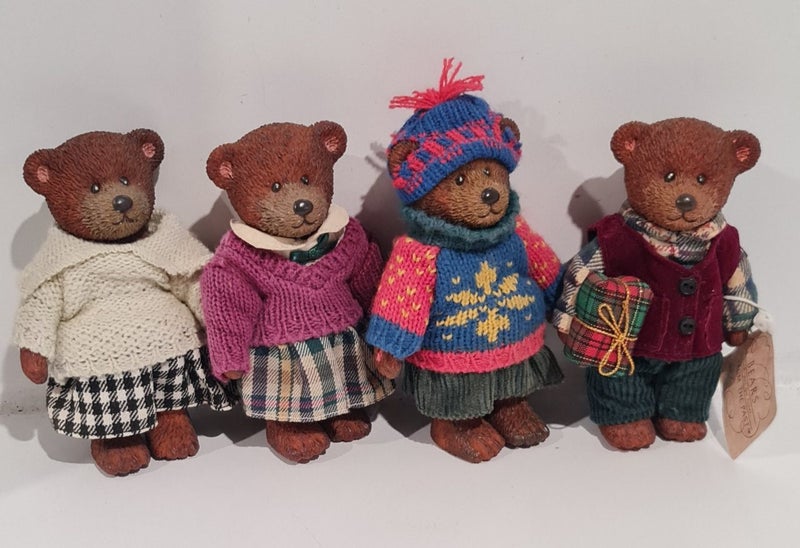 Russ Bears From The Past - Bulk Lot Russ Teddy Ornaments Teddy Town ^ Carousel 1