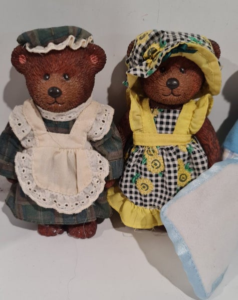 Russ Bears From The Past - Bulk Lot Russ Teddy Ornaments Teddy Town ^ Carousel 2