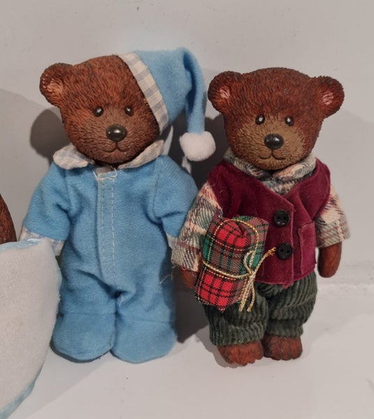 Russ Bears From The Past - Bulk Lot Russ Teddy Ornaments Teddy Town ^ Carousel 3