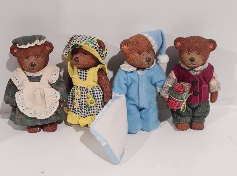 Russ Bears From The Past - Bulk Lot Russ Teddy Ornaments Teddy Town ^ Carousel 1