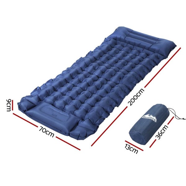 Goslash Picks Self Inflating Mattress Camping Sleeping Mat Air Bed Single Pil... Carousel 2