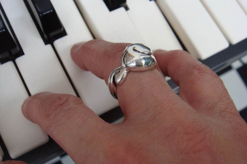 Ring | Koru Drop | nz made | size O | 925 Stg Silver #303 Carousel 1