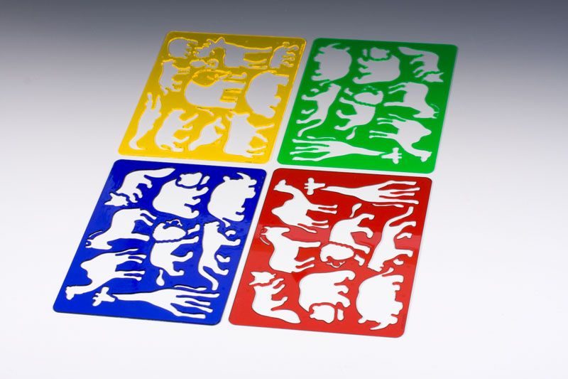 Drawing Stencil 4asst (4 Packs) Carousel 1