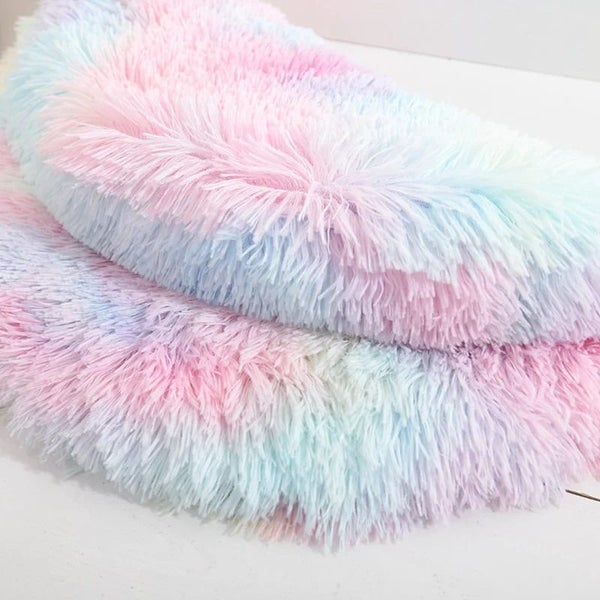 Soft Plush Round Cat Bed Mat For Small Dogs And Cats Pet Sleeping Pet Beds Carousel 7