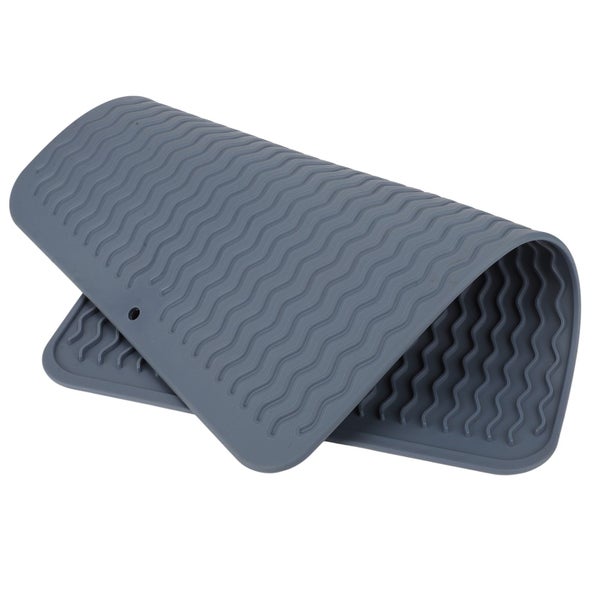 dish drainer mat heat resistant mat Dish Drying Mat Soft Flexible Rubber Heat Carousel 1