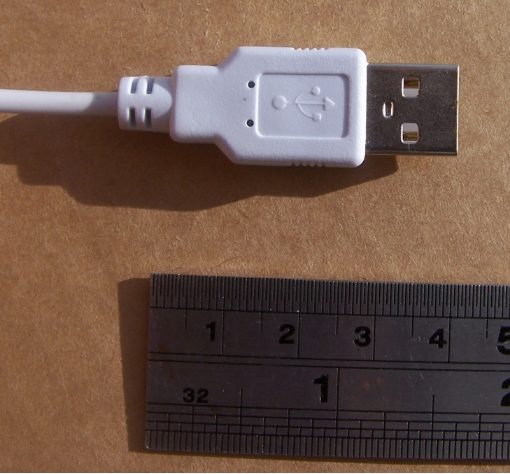 Cable: USB-A and Micro-B, power only, 35cm long, white Carousel 2