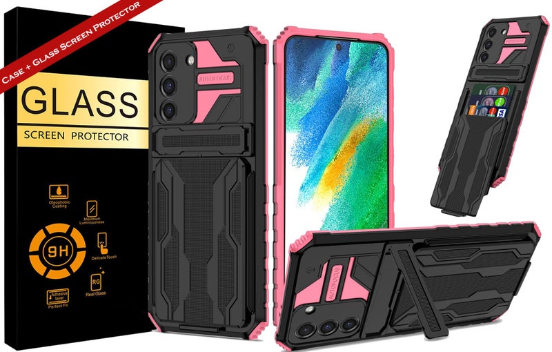 1x Shockproof Phone Cover for Samsung S22 Plus Pink Carousel 1
