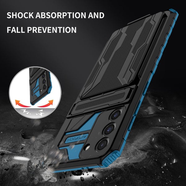 1x Shockproof Phone Cover for Samsung S21 Blue Carousel 2
