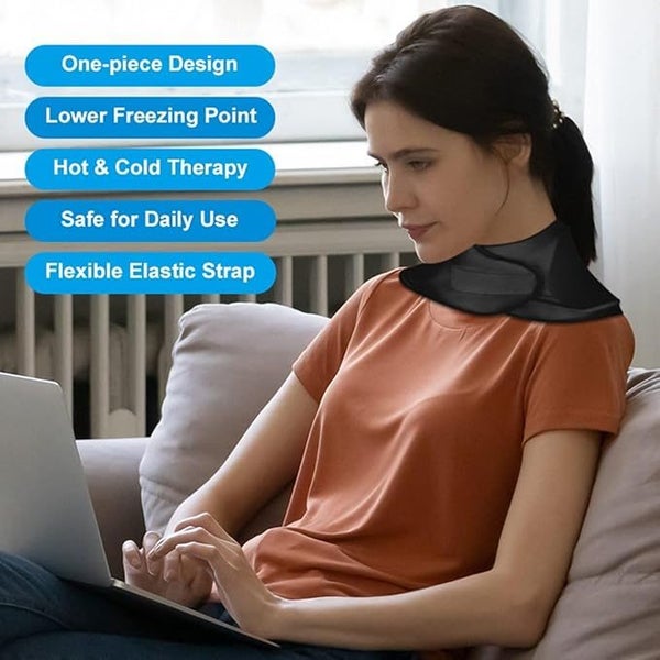 Relieve Neck Pain-Reusable Hot & Cold Gel Neck Wrap for Promoting Recovery Carousel 7
