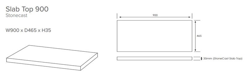 HARROW 900 WALL HUNG IN INDIGO W/ MATTE WHITE STONECAST SLABTOP - EX DISPLAY Carousel 4
