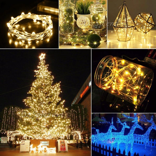 5M Battery Powered Copper Wire String Fairy Lights Xmas Wedding Party Carousel 2