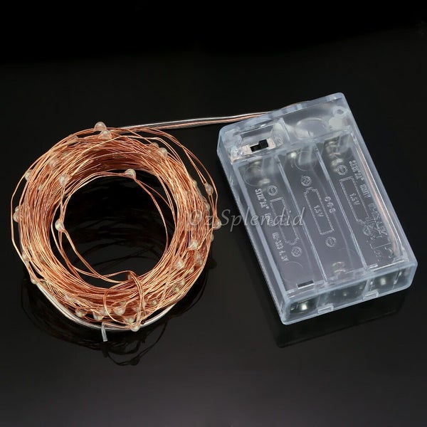 5M Battery Powered Copper Wire String Fairy Lights Xmas Wedding Party Carousel 8