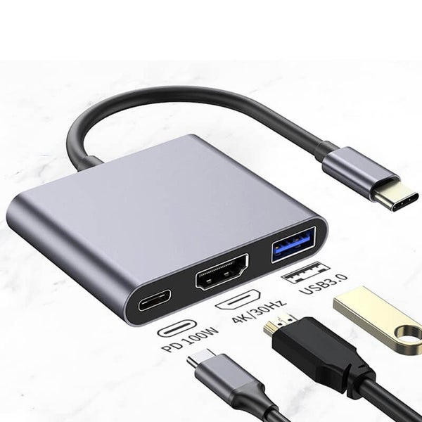 3-in-1 Type-C Adapter HUB (Type-C to USB+HDMI+PD) MacBook Available Carousel 2
