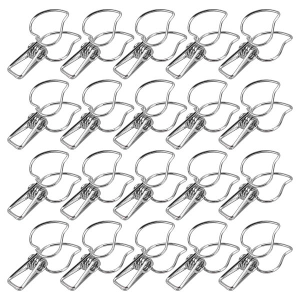 clamp binder binder clips 20Pcs Clips Multifunctional Strong Hollow Spring Clip Carousel 8