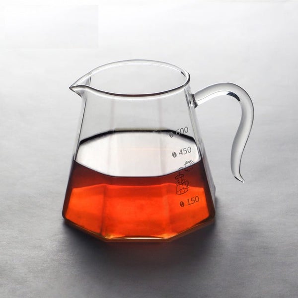 V60 Glass Coffee Range Server -- Octagon Design 600ML629813899534111110