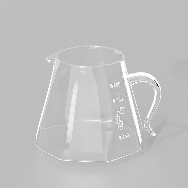 V60 Glass Coffee Range Server -- Octagon Design 600ML62981389953411111