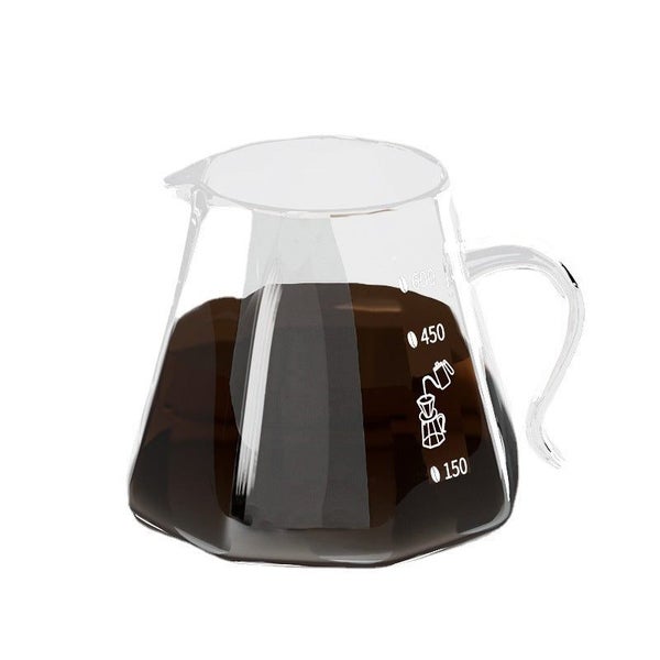 V60 Glass Coffee Range Server -- Octagon Design 600ML62981389953411112