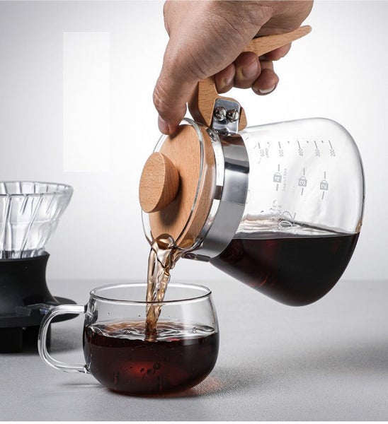 600ML Glass Range Serve with Wooden Handle64519165067393111