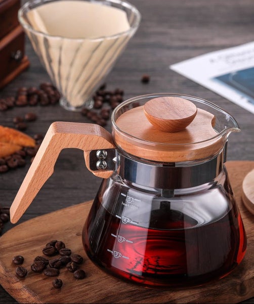 600ML Glass Range Serve with Wooden Handle64519165067393113