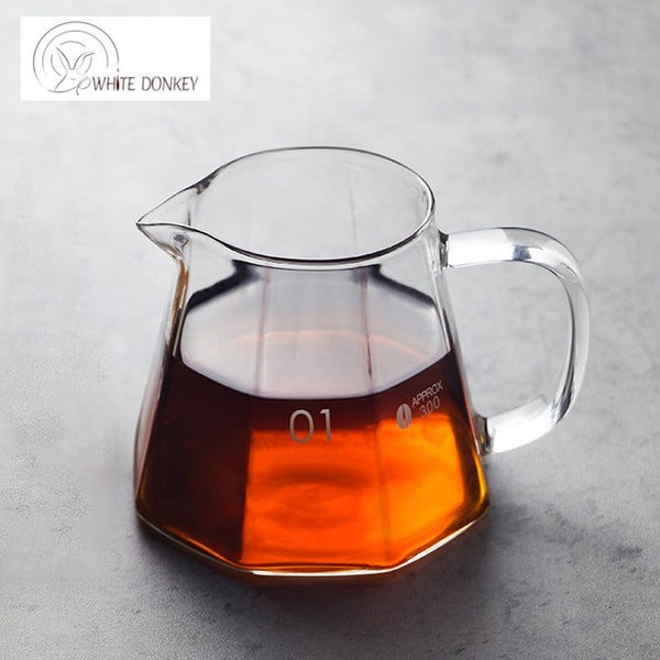 V60 Glass Coffee Range Server - Octagon Design 450M62981390031361112