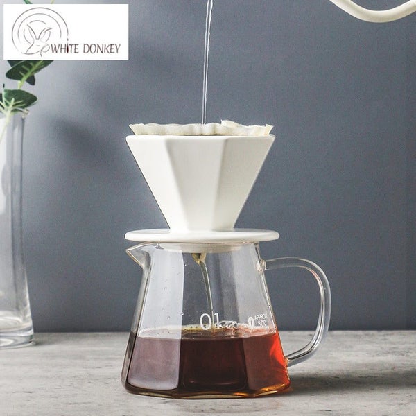 V60 Glass Coffee Range Server - Octagon Design 450M62981390031361114