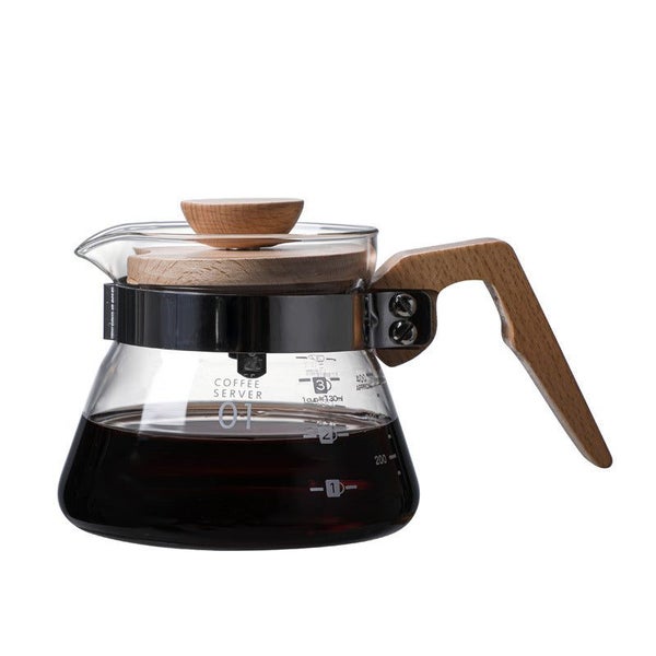 400ML Glass Range Serve with Wooden Handle62981390069121118