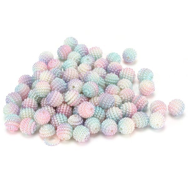 bubble beads fruit beads jewelry making accessories 200pcs Pearl Beads Color Carousel 1