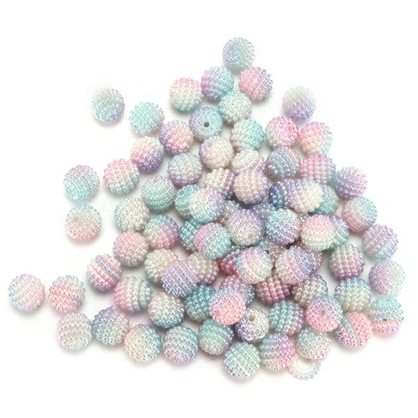 bubble beads fruit beads jewelry making accessories 200pcs Pearl Beads Color Carousel 8