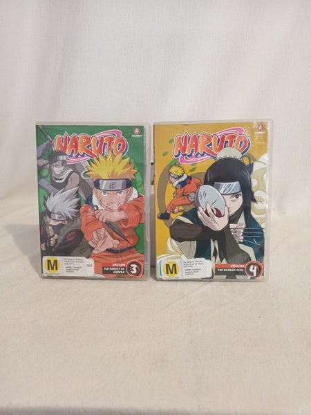Naruto volume 3 and 4 anime dvd set (the forest of chakra/the broken seal) Carousel 1