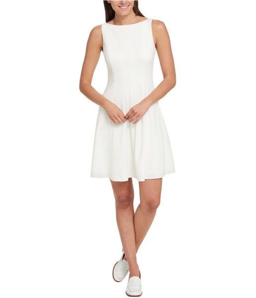 Tommy Hilfiger Womens Fit Flare Full-Length A-line Dress Carousel 1