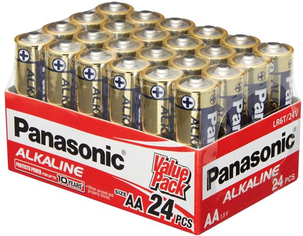 Panasonic AA Alkaline Battery 24 Pack Genuine Batteries Carousel 1