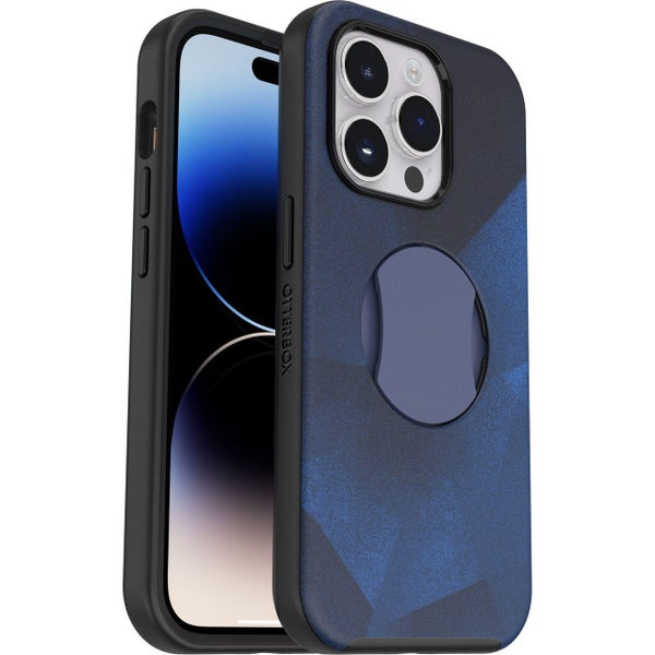 OtterBox OtterGrip Symmetry MagSafe Apple iPhone 14 Pro Case Blue Storm - (77... Carousel 1