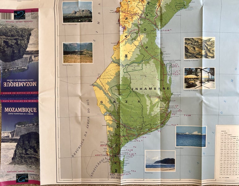 1998 IGN Tourist Map of ‘Mozambique’ Carousel 2