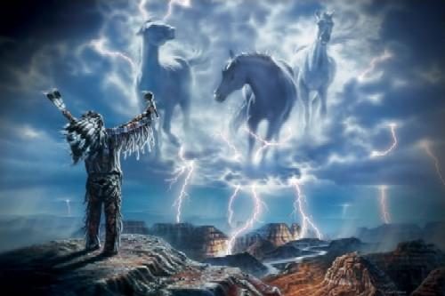 INDIAN - summoning the storm - LARGE POSTER - f54 Carousel 1