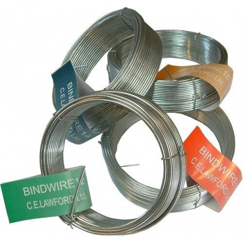 Wire Binding - Galv. - 1/2kg (56m) 18g.1.25mm Red Carousel 1