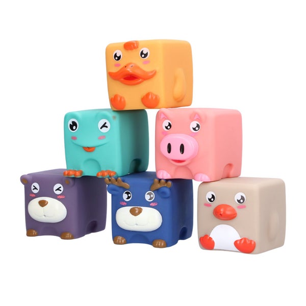 soft blocks Soft Stacking Building Blocks Cute Cartoon Pattern Soft Building Carousel 2